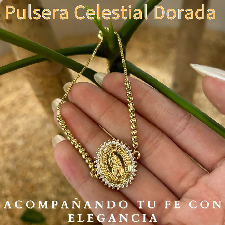 Pulsera Celestial Dorada: Elegancia y Brillo Atemporal